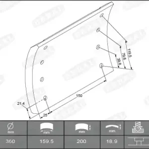 Remtrommel Beral KBL19902.1-1517 Topkwaliteit