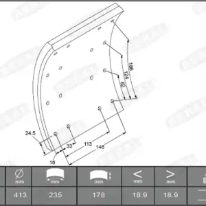 Remtrommel Beral KBL19931.1-1637 Geld-Terug-Garantie
