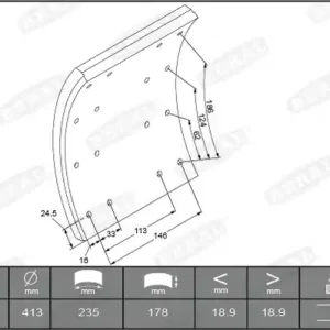 Plaats Bestelling Remtrommel Beral KBL19931.2-1637