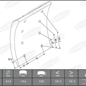 Remtrommel Beral KBL19934.1-1627 Laatste Versie