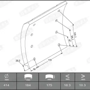 Remtrommel Beral KBL19935.0-1627 Gecertificeerd