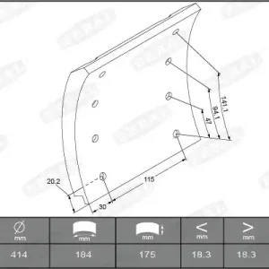 Superprijs Remtrommel Beral KBL19935.2-1627
