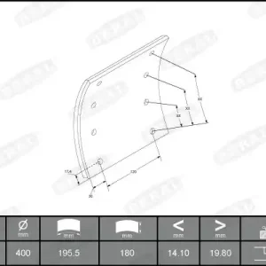 Remtrommel Beral KBL19946.9-1616 Gecertificeerd