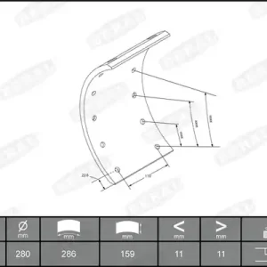 Remtrommel Beral KBL59335.0-1561 Nieuw