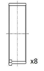 Drijfstanglager Fai Autoparts BB2054-STD Exclusief