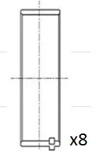 Direct Beschikbaar Drijfstanglager Fai Autoparts BB2074-STD