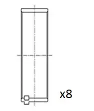 Tijdelijk Beschikbaar Drijfstanglager Fai Autoparts BB2082-STD