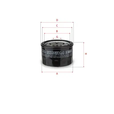 Trendy Oliefilter Sofima S 3668 R