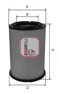 Exclusief Luchtfilter Sofima S 7A46 A