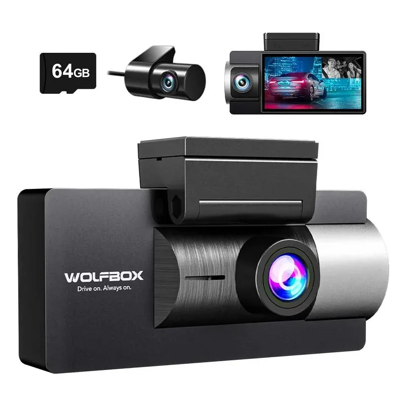 Wolfbox i17 3CH 4K Wifi GPS 64gb dashcam Uitverkoop