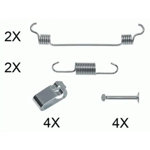 Express Levering Rem montageset Bodermann BMH 9504