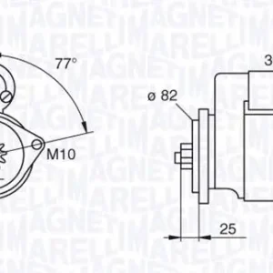 Gratis Retour Starter Magneti Marelli 063522622010