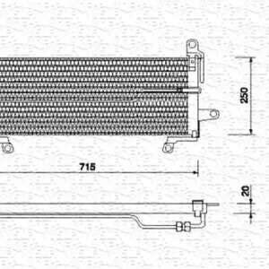Betaalbaar Airco condensor Magneti Marelli 350203106000
