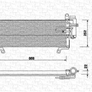 Express Levering Airco condensor Magneti Marelli 350203112000