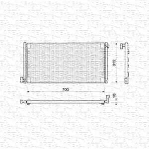 Airco condensor Magneti Marelli 350203143000 Ambachtelijk