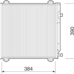 Airco condensor Magneti Marelli 350203218000 Geld-Terug-Garantie