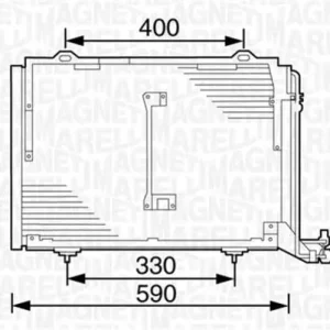 Op = Op Airco condensor Magneti Marelli 350203232000