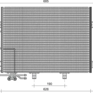 Airco condensor Magneti Marelli 350203244000 Beperkt Aanbod