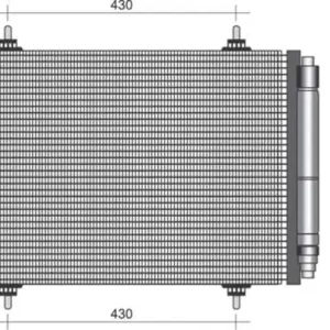 Budget Airco condensor Magneti Marelli 350203380000
