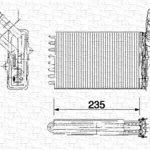 Plaats Bestelling Kachelradiateur Magneti Marelli 350218159000